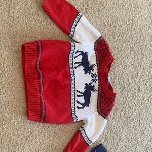 sold! Janie & Jack Holiday Reindeer Sweater